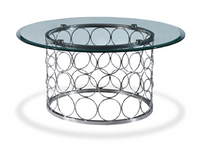 Bacall Occasional Tables - Chrome/Clear Glass