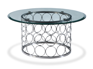Bacall Occasional Tables - Chrome/Clear Glass