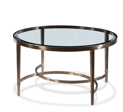 Ritz Occasional Tables - Antique Brass/Clear Glass