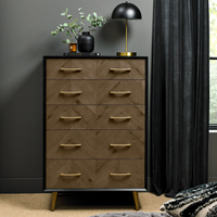 Sienna Bedroom Collection - Fumed Oak and Peppercorn
