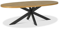 Ellipse Dining Collection - Rustic Oak