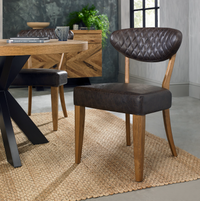 Ellipse Dining Collection - Rustic Oak