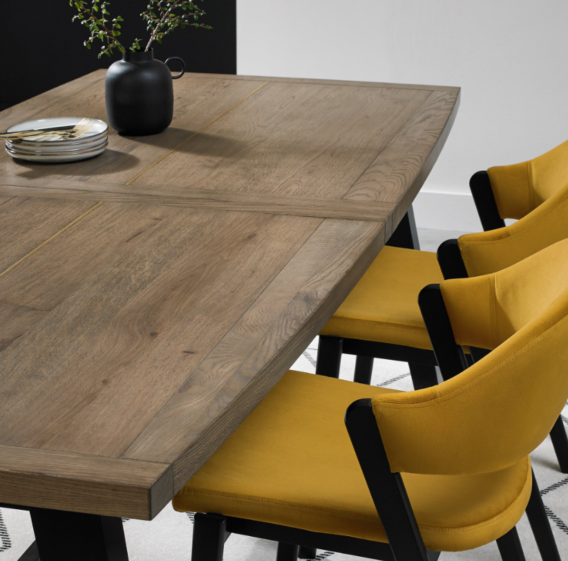Camden Dining Collection - Weathered Oak and Peppercorn