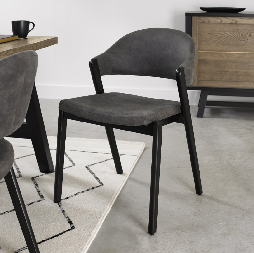 Camden Dining Collection - Weathered Oak and Peppercorn