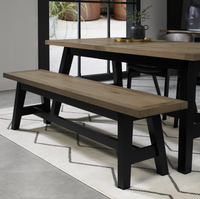 Camden Dining Collection - Weathered Oak and Peppercorn
