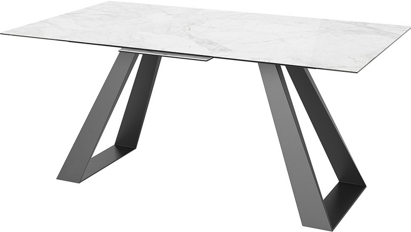 Lavante Extending Dining Table - Gloss Light Grey