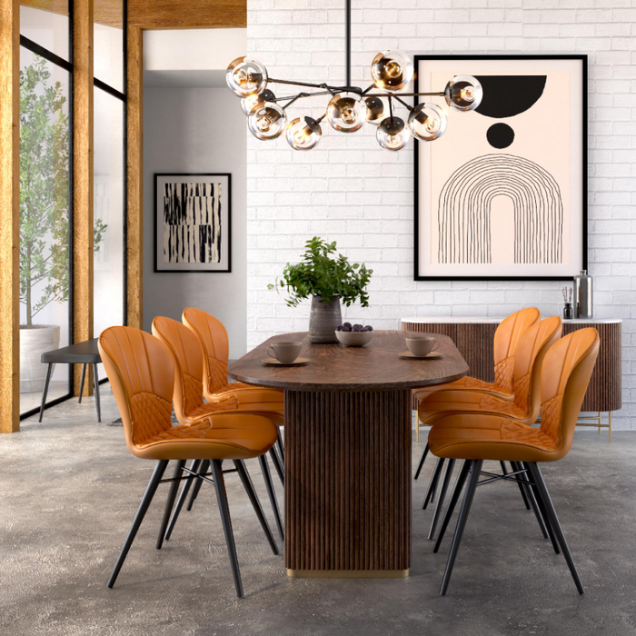 Yale Dining Collection - Marble/Walnut