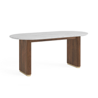 Yale Dining Collection - Marble/Walnut