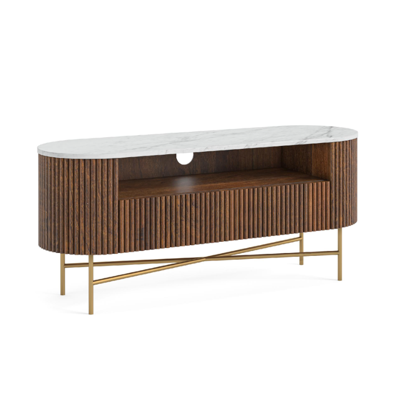 Yale Living Collection - Marble/Walnut