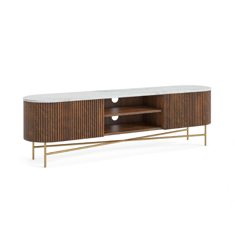 Yale Living Collection - Marble/Walnut