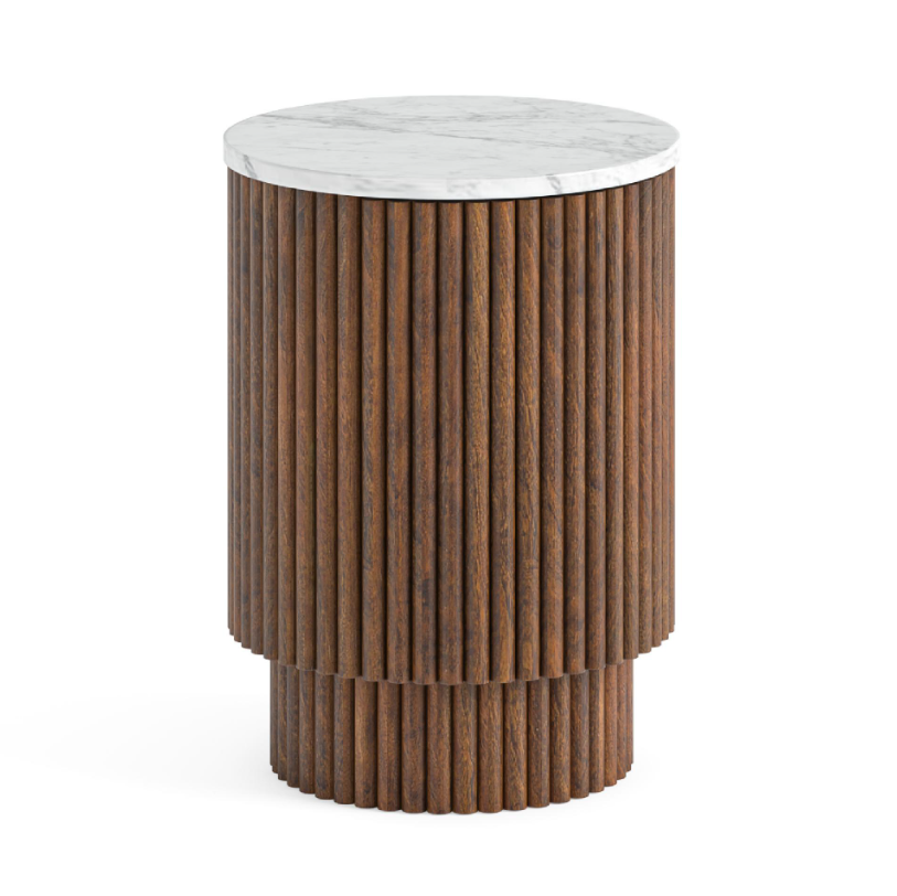 Yale Living Collection - Marble/Walnut