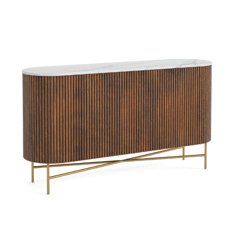 Yale Living Collection - Marble/Walnut