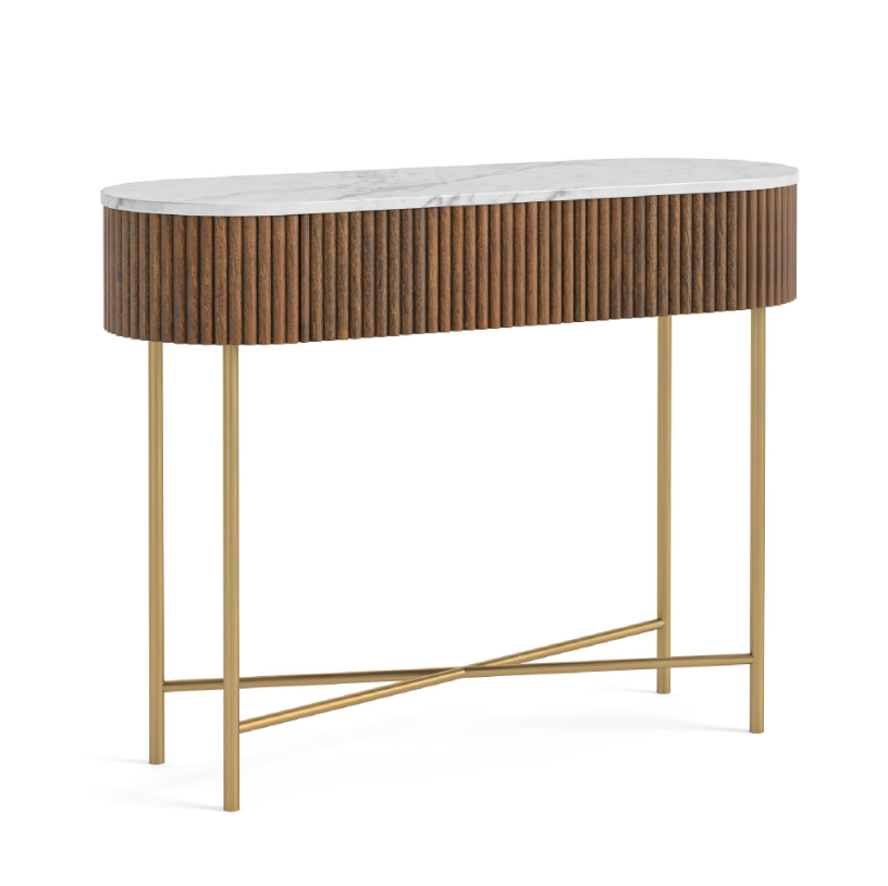 Yale Living Collection - Marble/Walnut