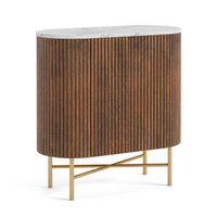 Yale Living Collection - Marble/Walnut