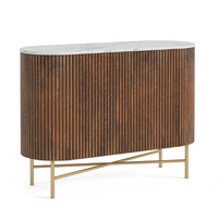 Yale Living Collection - Marble/Walnut