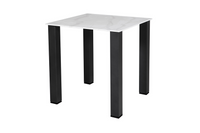 Circe Dining Table Collection - White Marbled Glass