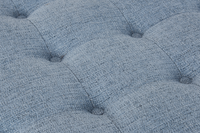 Abbott Button Storage Ottoman - Blue