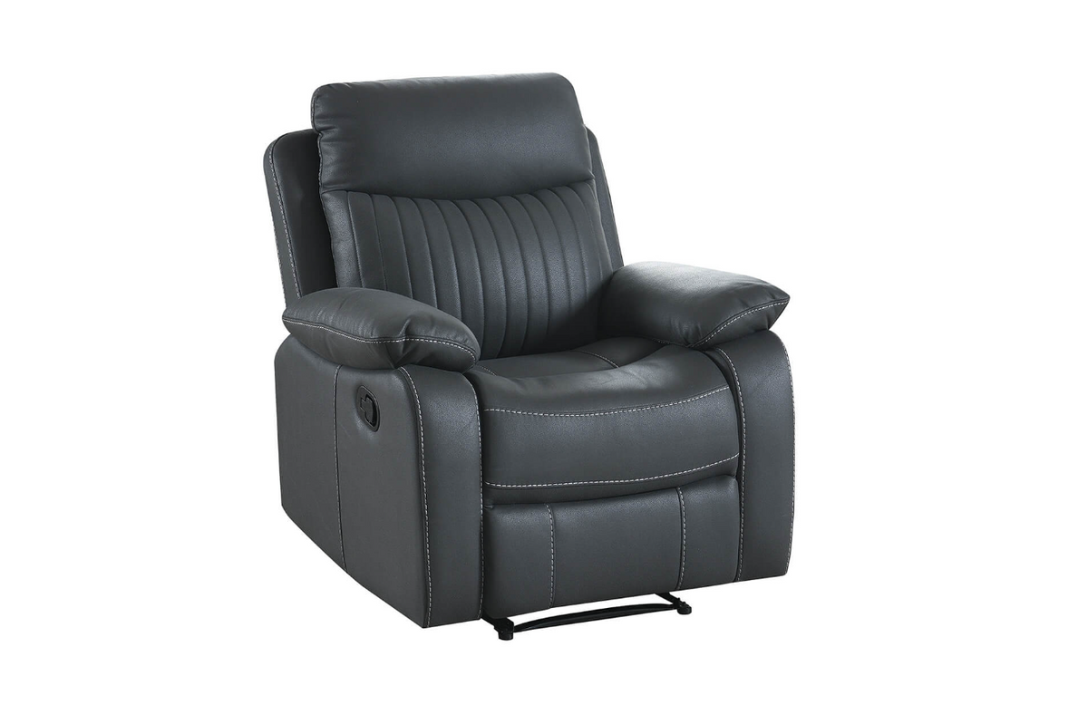 Barkley Manual Recliner Upholstery Collection - Dark Grey