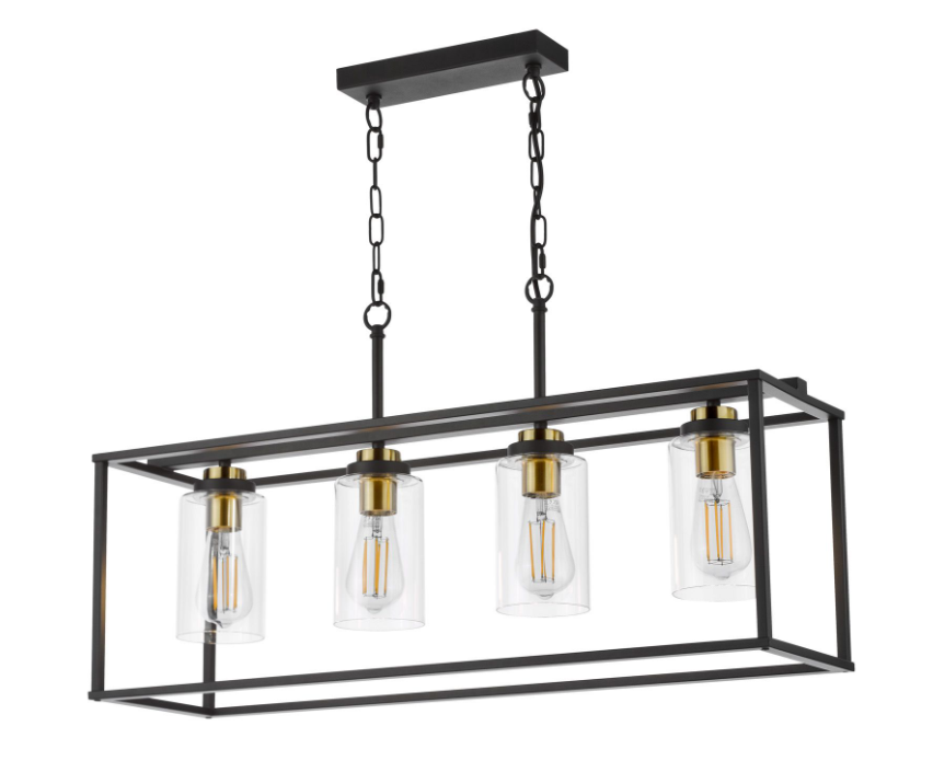 Abel Lighting Collection - Satin Black and Glass