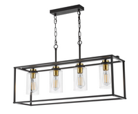 Abel Lighting Collection - Satin Black and Glass