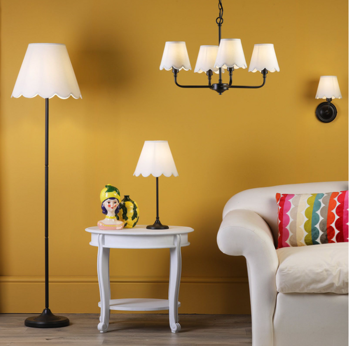 Padme Lighting Collection - Black/Linen