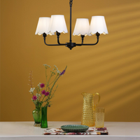 Padme Lighting Collection - Black/Linen