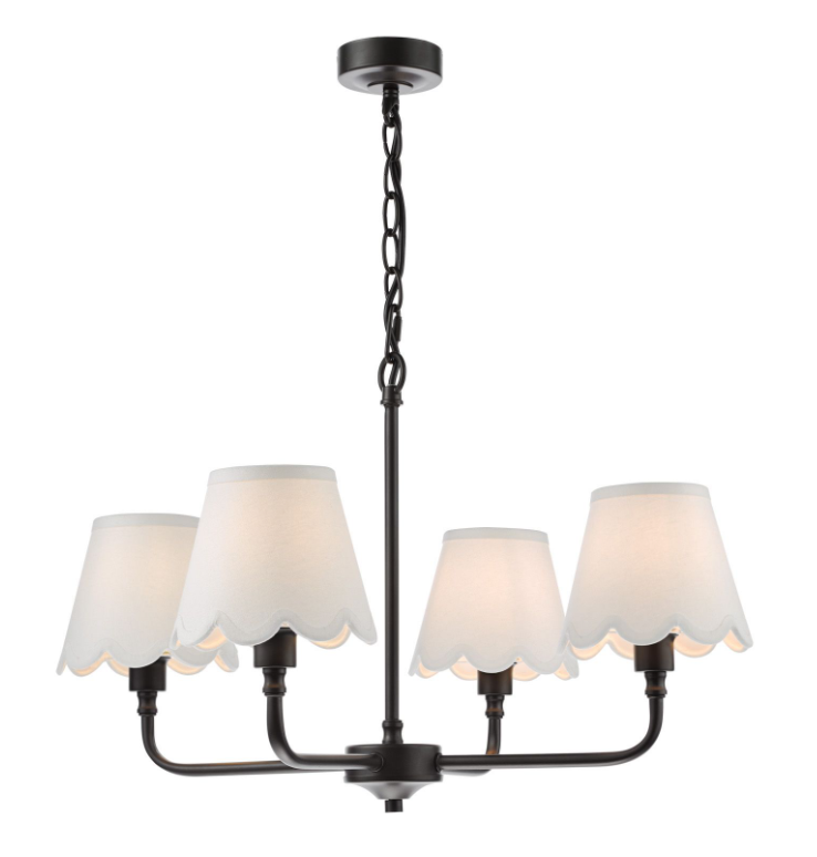 Padme Lighting Collection - Black/Linen