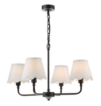 Padme Lighting Collection - Black/Linen
