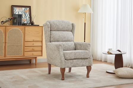 Nova Fireside Chair - Frost Fabric