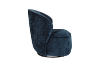 Edie Swivel Accent Chair - Blue