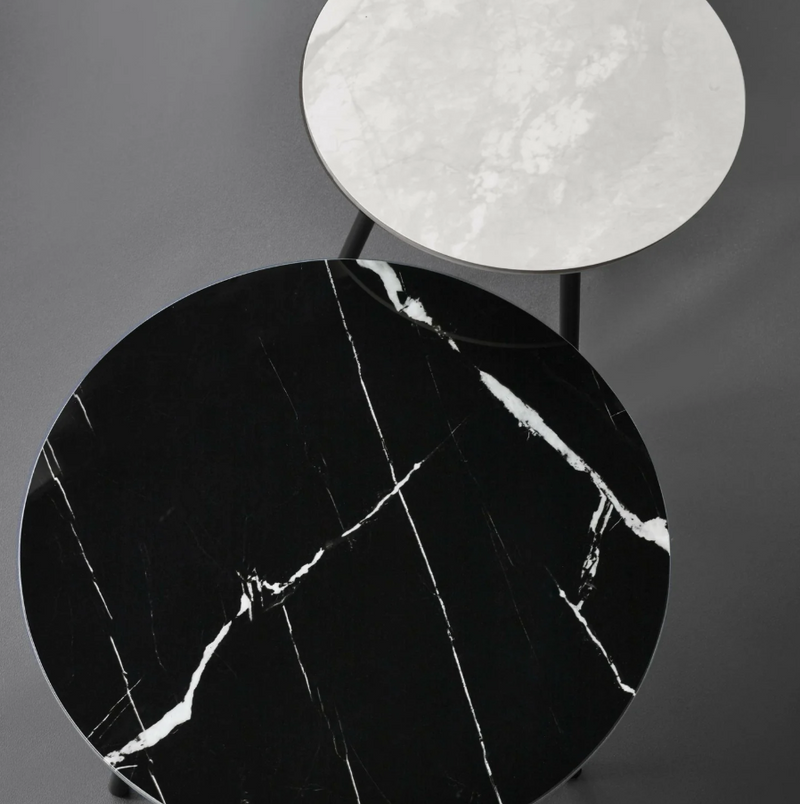 Casper Nest of Tables - Grey/Black