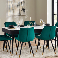 Louis Fluted Dining Table Collection - Black