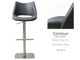 Contour Bar Stool (various colours)
