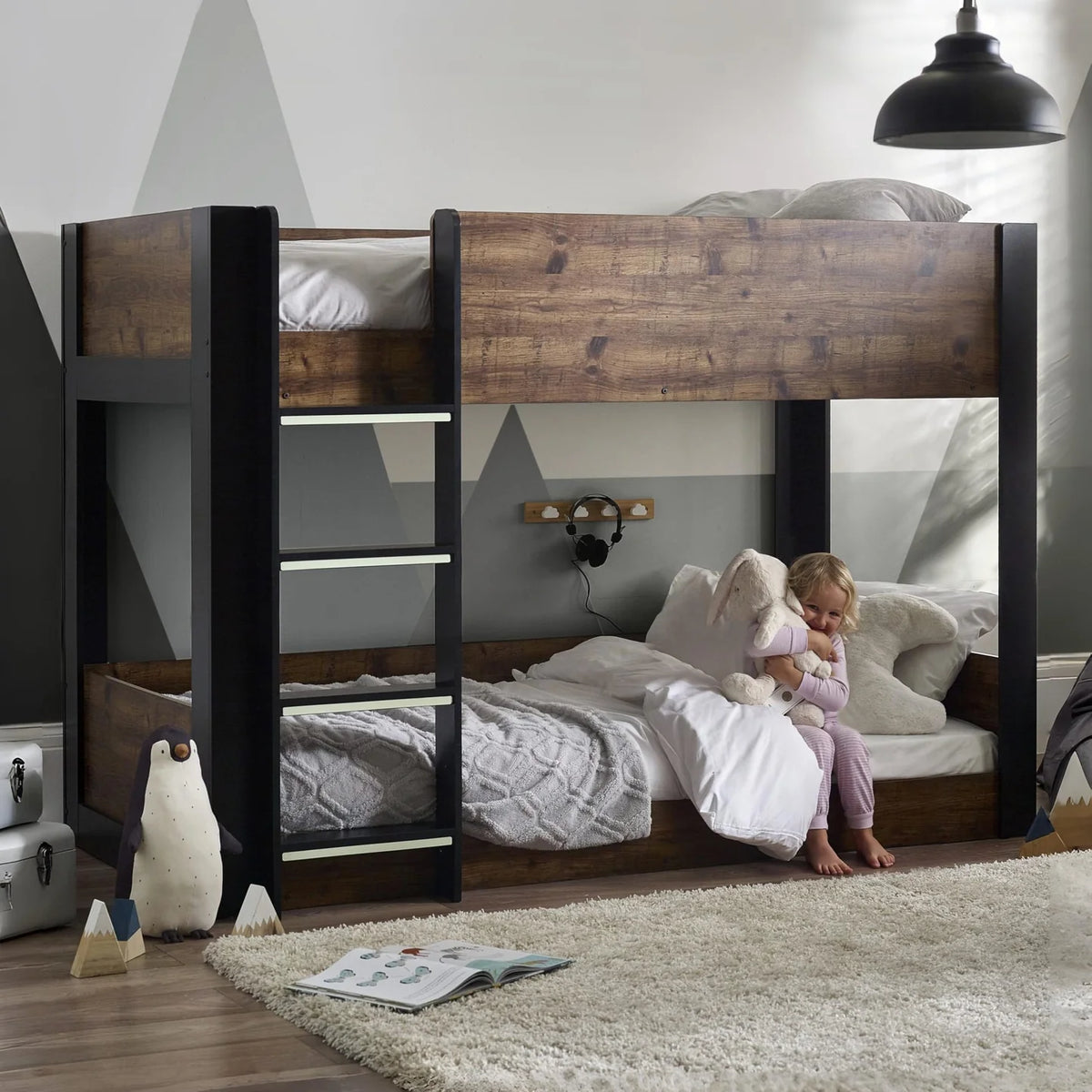 Solomon Bunk Bed - Brown