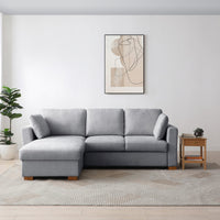 Sorrento Corner Sofa Bed - Grey