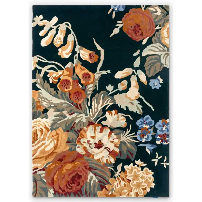 Sanderson Rugs - Stapleton Park Navy Burnt Orange