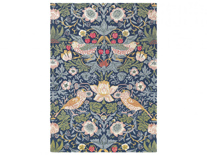 Morris & Co. Rugs -  Strawberry Thief Indigo