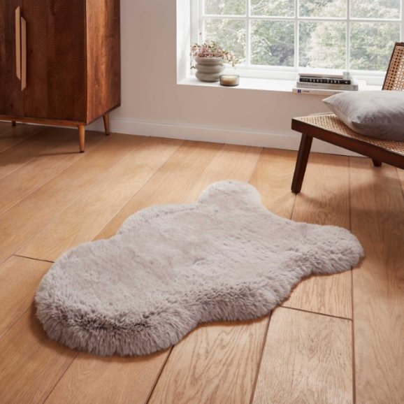 Super Teddy Faux Sheepskin Single Rug Collection