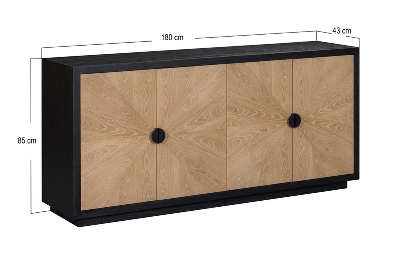 Marseilles 4 Door Sideboard