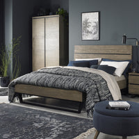 Tivoli Low Foot End Bedsteads - Weathered Oak