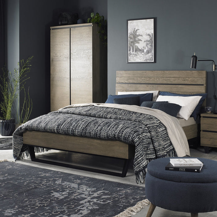 Tivoli Low Foot End Bedsteads - Weathered Oak