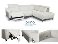 Torino Electric Corner Collection - Light Grey Fusion