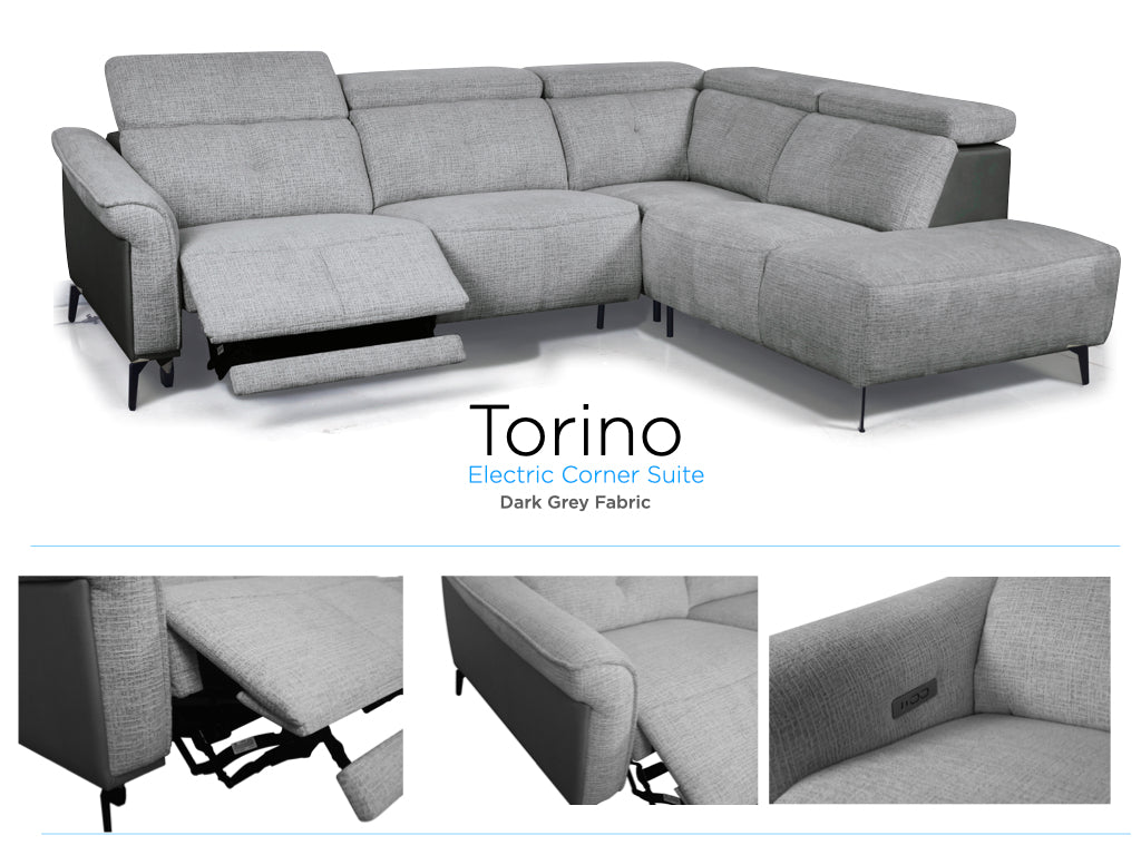 Torino Electric Corner Collection - Dark Grey Fusion