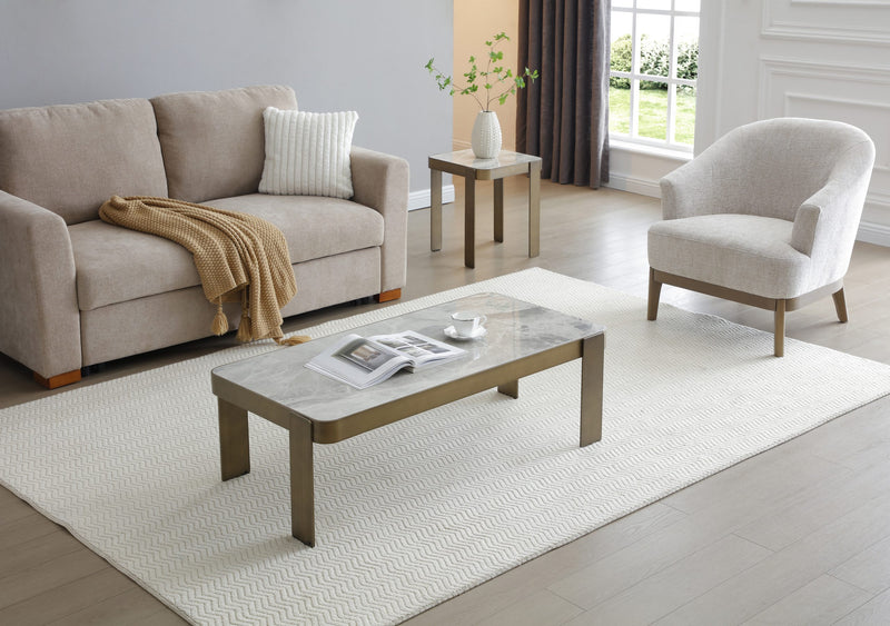 Urban Occasional Tables - Brushed Antique Copper and Ceramic