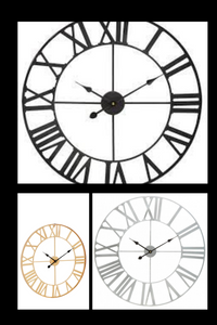 Genova Metal Wall Clock Collection