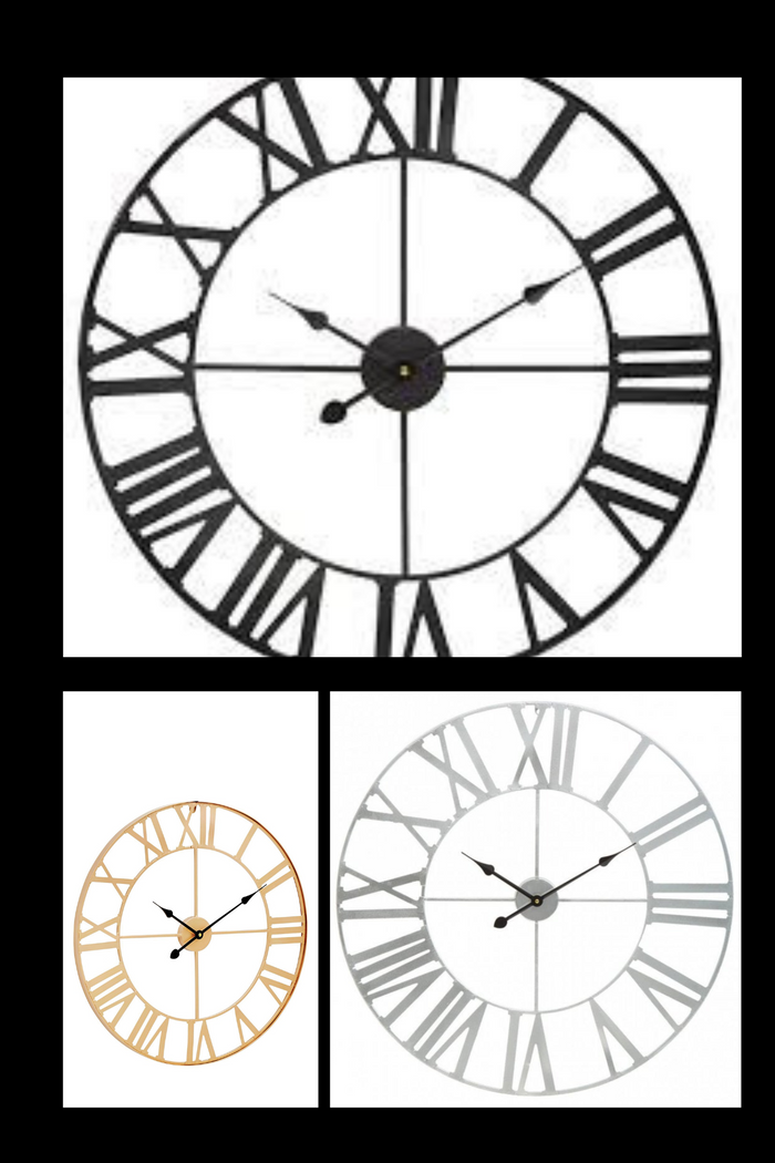Genova Metal Wall Clock Collection