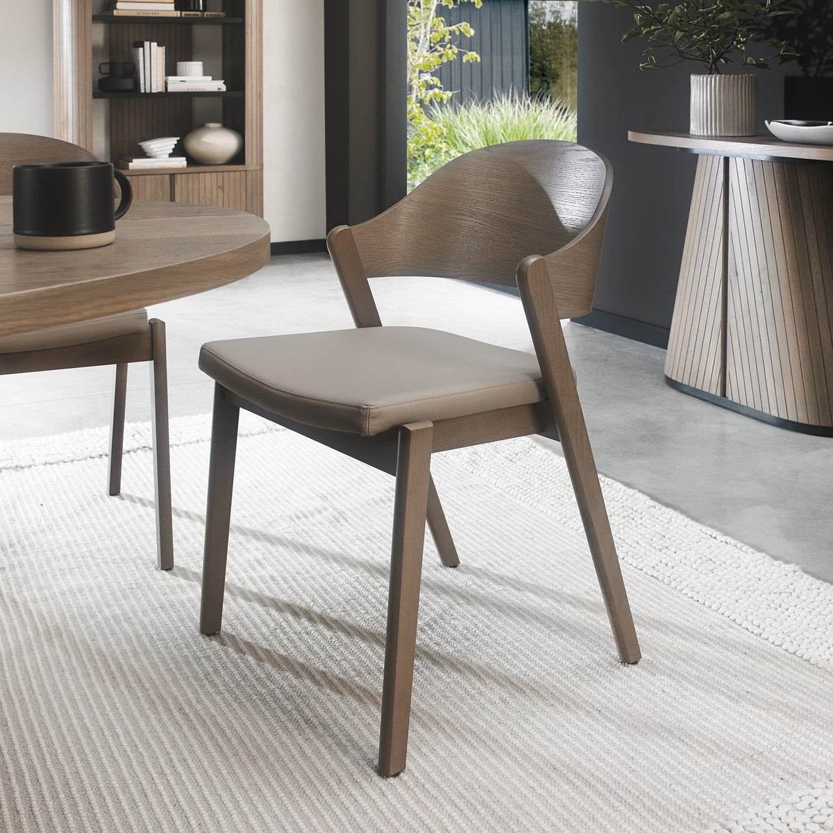 Vega Dining Collection - Grey Oiled Oak and Peppercorn