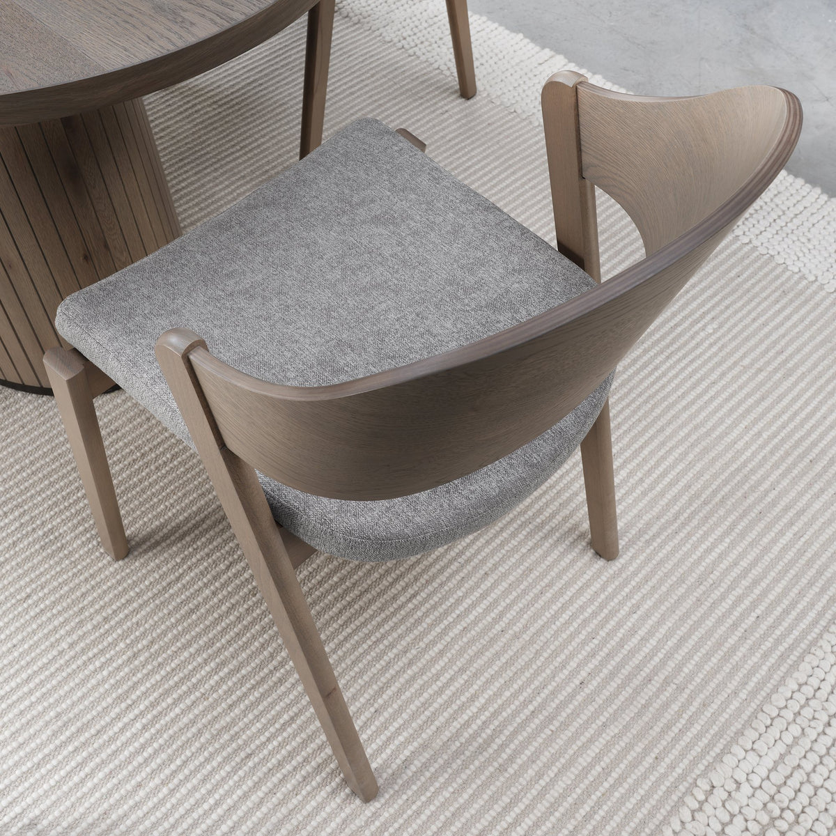 Vega Dining Collection - Grey Oiled Oak and Peppercorn