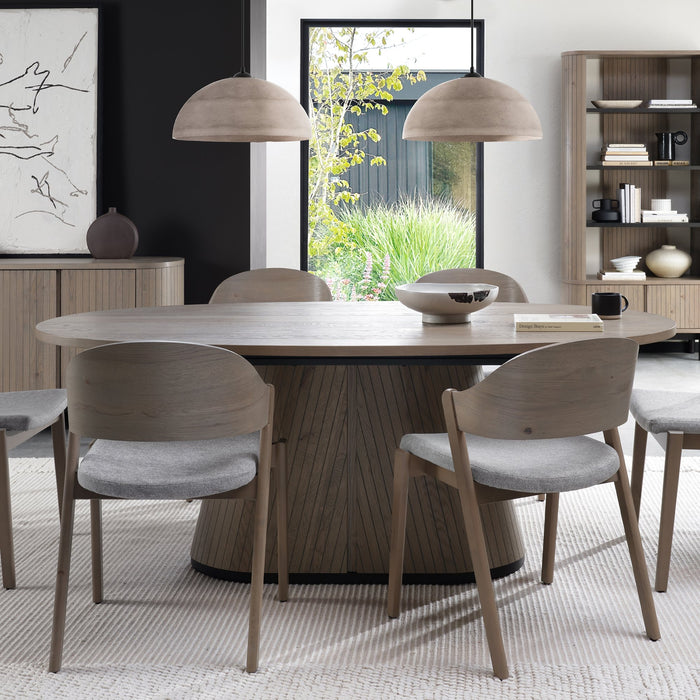 Vega Dining Collection - Grey Oiled Oak and Peppercorn
