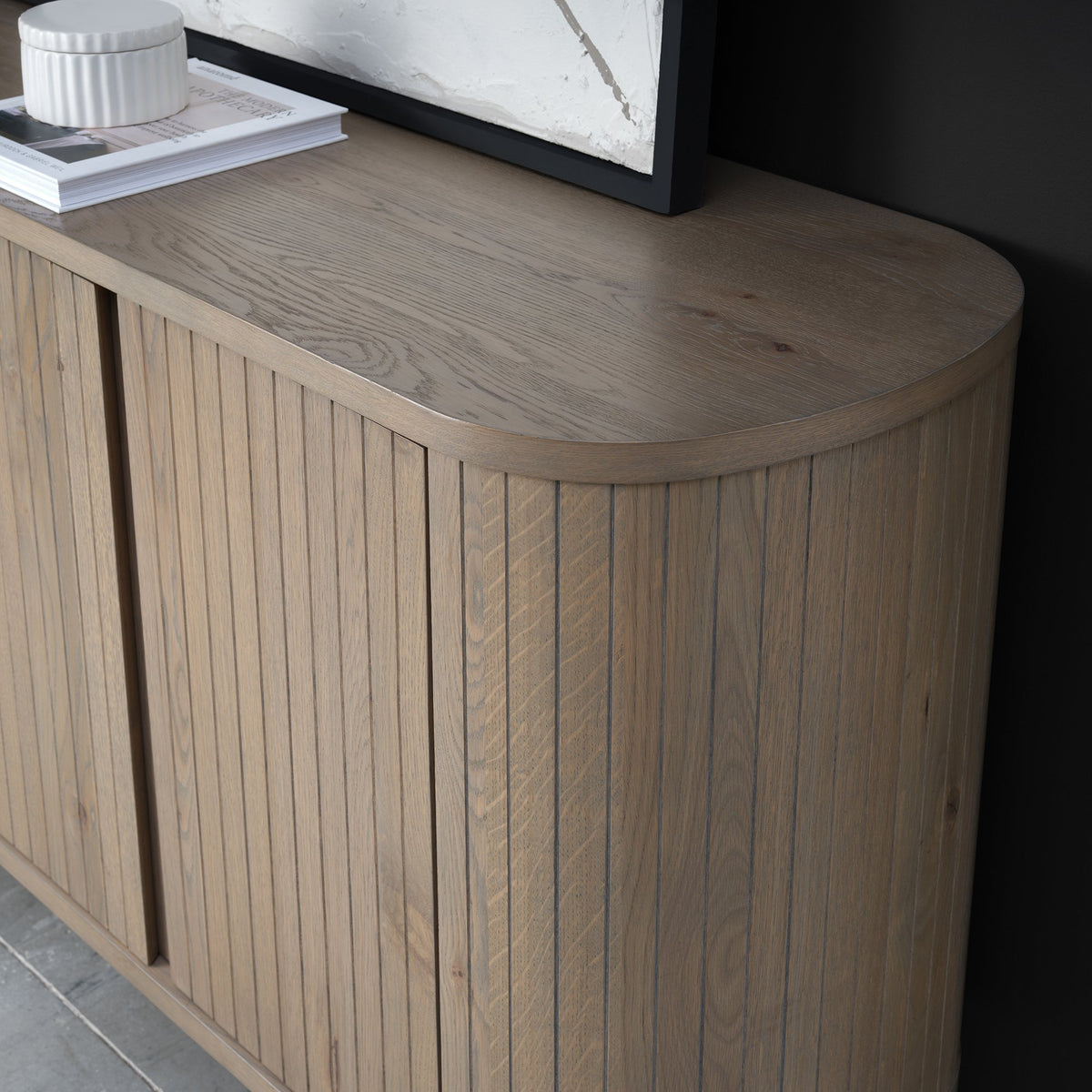 Vega Living Collection - Grey Oiled Oak and Peppercorn